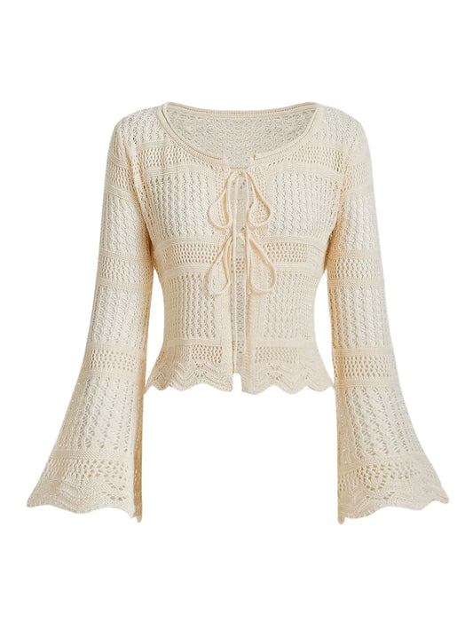 Crochet Bell Sleeve Cardigan